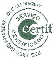 Serviço certificado